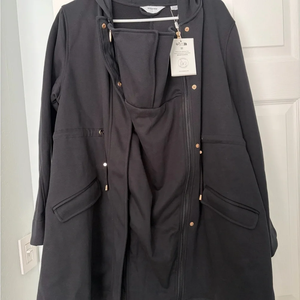NWT Seraphine Black Maternity Jacket - Picture 4 of 7